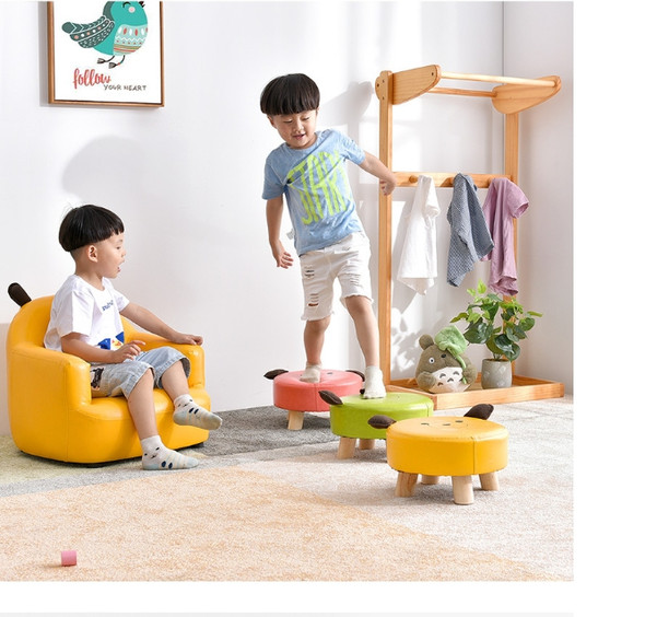 Mini Sofa Children Cartoon Baby Chair Lovely Chair(Yellow)