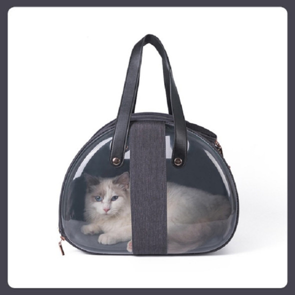 Go Out Portable Foldable Pet PVC Carrier Bag Space Bag(Gray)