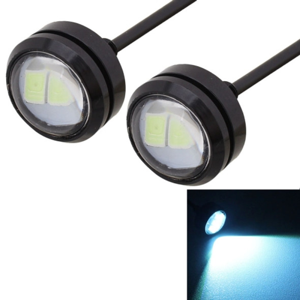 2 PCS 22.5mm 1.5W 150LM Ice Blue Light 3 LED SMD 5630 Spotlight Eagle Eye Light Daytime Running Light for Vehicles