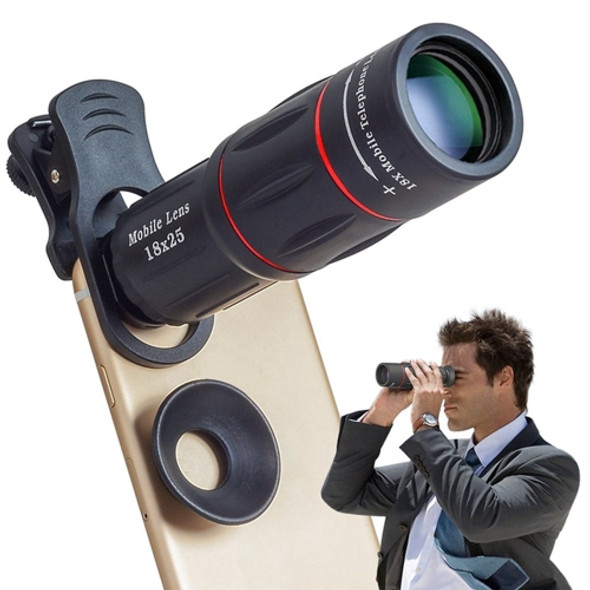 DSDZ-18XWYJCell Phone Lens Universal 18X Optical Zoom Lens Manual Telescope Lens with Clamp