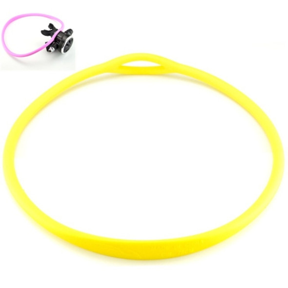 MH-588 Diving Second Stage Fixer Silicone Necklace, Circumference: 76cm(Yellow)