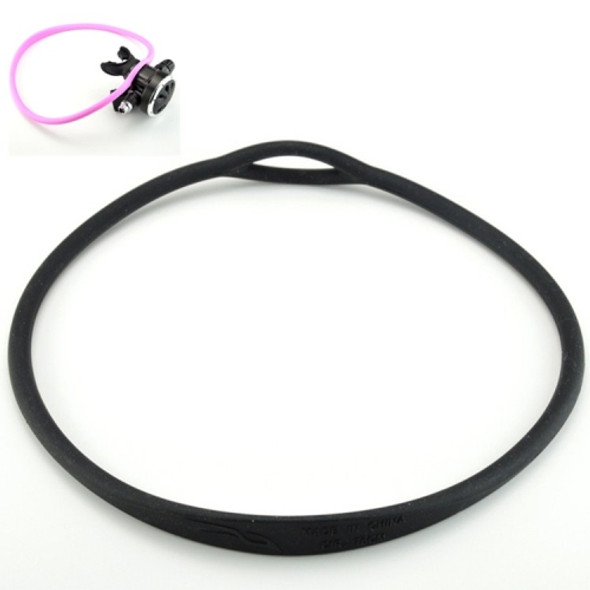 MH-588 Diving Second Stage Fixer Silicone Necklace, Circumference: 76cm(Black)