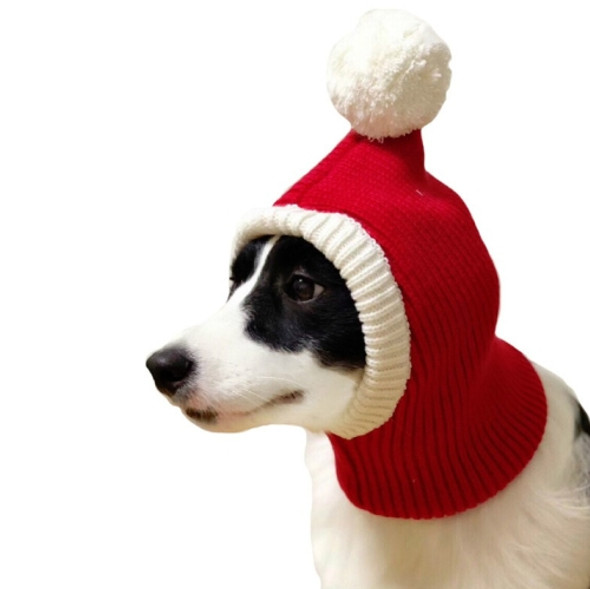 Pet Autumn & Winter Woolen Christmas Hat, Size: XL