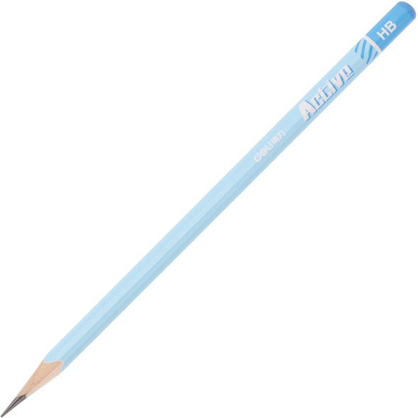 Deli S928 50 PCS/Barrel HB Pencil Students Round Writing Pencil(Blue)