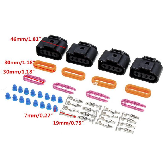 1 Set Ignition Coil Connector Repair Kit for Audi A4 A6 A8 / Volkswagen Passat Jetta