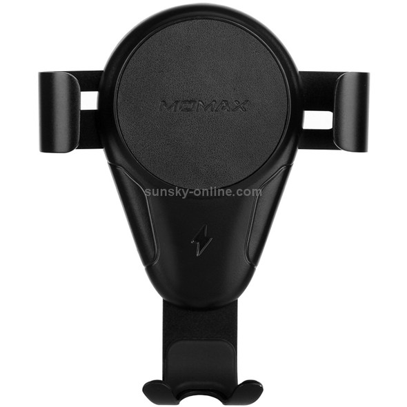 Momax Car Air Outlet Gravity Bracket Qi Standard Wireless Charger(Black)