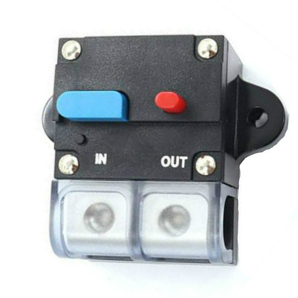 60A Auto Circuit Breaker Car Audio Fuse Holder Power Insurance Automatic Switch(Blue)