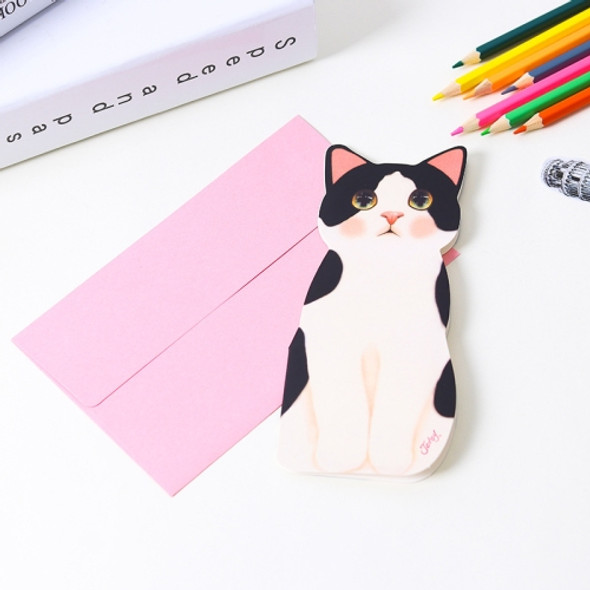 20 PCS Cute Animal Mini Card Birthday/Thank You Card(Flower Cat)