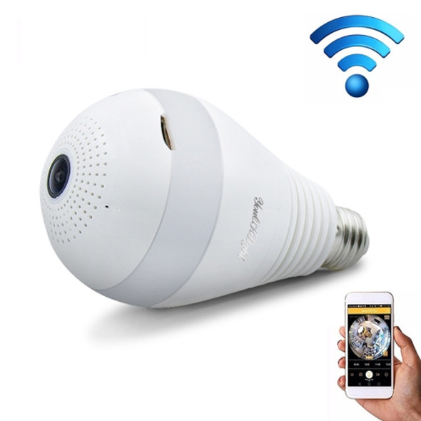 E27 3W 1080P LED Bulb Shape Wi-Fi IP Camera Wireless HD Home Security Panoramic 360 Degrees Light Sensing Bulb