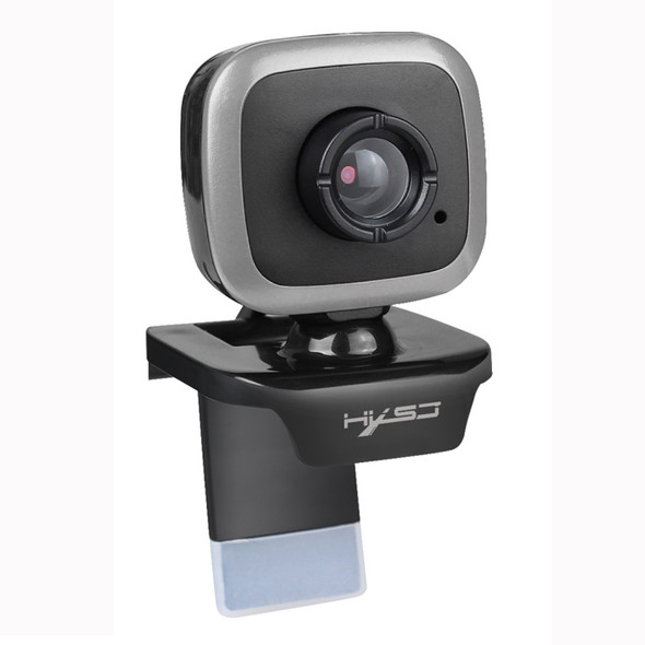 HXSJ A849 480P Adjustable 360 Degree HD Video Webcam PC Camera with Microphone(Black Silver)