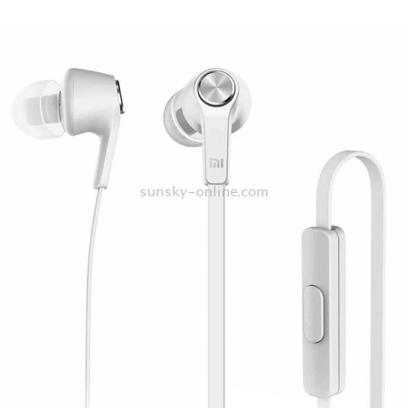 Original Xiaomi HSEJ02JY Basic Edition Piston In-Ear Stereo Bass Earphone With Remote and Mic, For iPhone, iPad, iPod, Xiaomi, Samsung, Huawei and Other Android Smartphones(Silver)