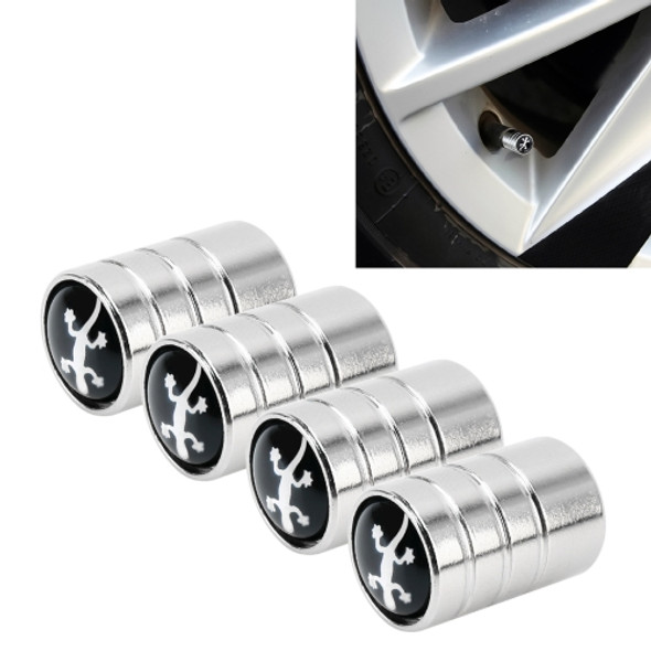 4 PCS Aluminum Alloy Gas Cap Mouthpiece Cover Gas Cap Tire Cap Car Motor Bicycle Tire Valve Caps