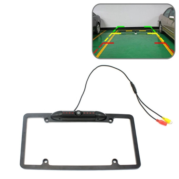 PZ422 America Car License Plate Frame 120 Degree Rear View Camera