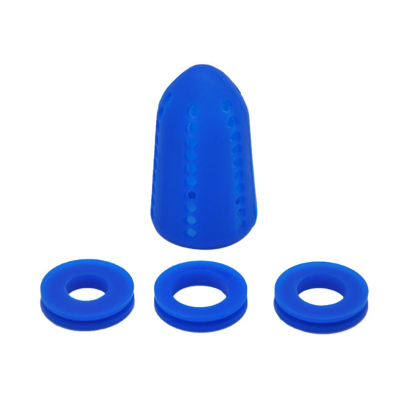 Silicone Hookah Silencer Diffuser Filter Shisha Muffler(Blue)