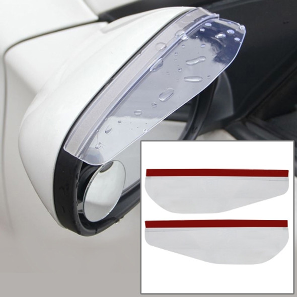 1 Pair Car Rearview Mirror Rain Blades Car Back Mirror Eyebrow Rain Cover Car Rearview Mirror Eyebrow Covers Flexible Protection Rainproof Decoration Accessories(Transparent)