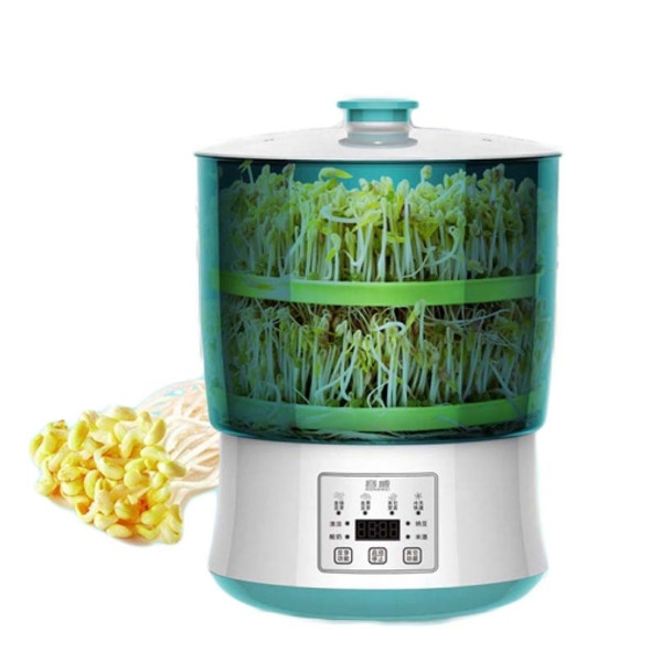 RONGWEI Bean Sprouts Machine Household Automatic Large-Capacity Bean Sprouts Barrel, CN Plug, Style:Double Layer