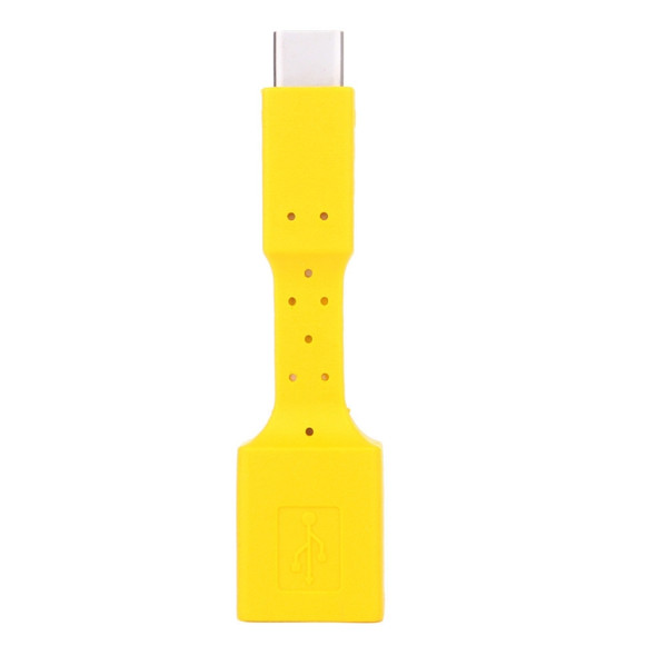 5 PCS USB-C / Type-C Male to USB 3.0 Female OTG Adapter (Yellow)