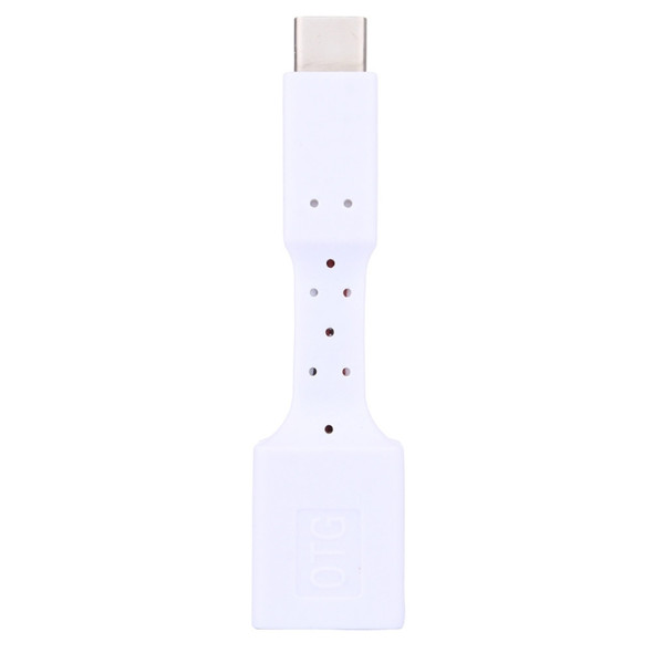 5 PCS USB-C / Type-C Male to USB 3.0 Female OTG Adapter (White)