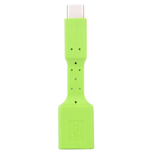 5 PCS USB-C / Type-C Male to USB 3.0 Female OTG Adapter (Green)