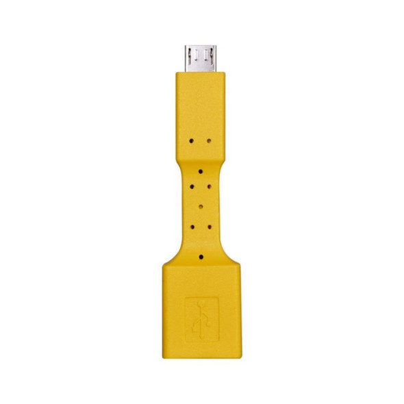 5 PCS Micro USB Male to USB 3.0 Female OTG Adapter (Yellow)