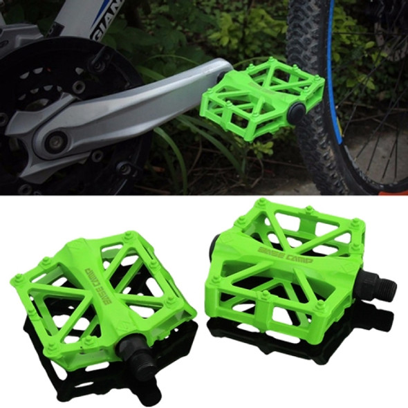 BaseCamp BC-671 Aluminum Alloy Pedal Non-slip Comfortable Bicycle Pedal (Green)