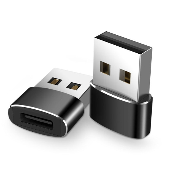 2 PCS USB-C / Type-C Female to USB Male Adapter, Support Charging & Transmission