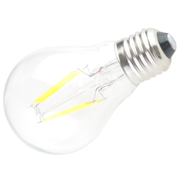 E27 4W Warm White LED Bulb, 400 LM 2600-3300K 4 COB LED Globe Lamp, AC 85-265V