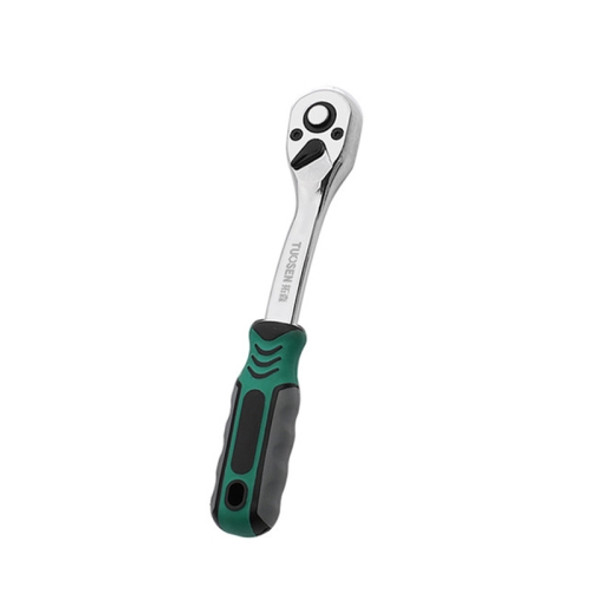 TUOSEN Quick-release Socket Wrench Curved Handle Ratchet Spanner, Size:M
