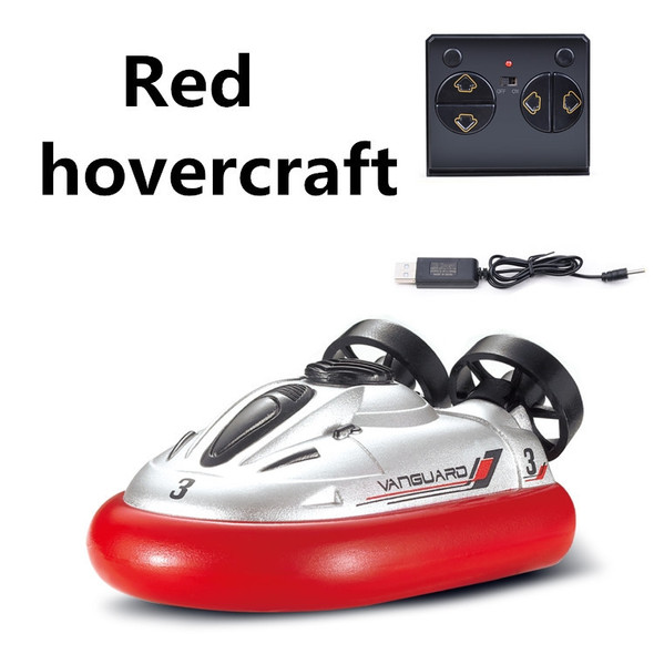 Children Mini 2.4G Wireless Electric Four-Way Hovercraft Model Boy Remote Control Hovercraft Water Toy(Red )