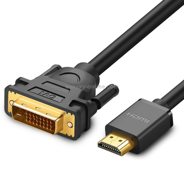 UGREEN DVI D(24+1) Male to HDMI Male HD 2K Two-way Interchanging Line, Length: 3m