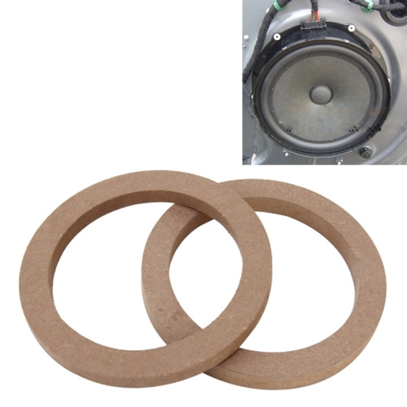 2 PCS Car Auto Universal Wood Loudspeaker Base Protection Cover Holder Mat, Inner Diameter: 14.5cm