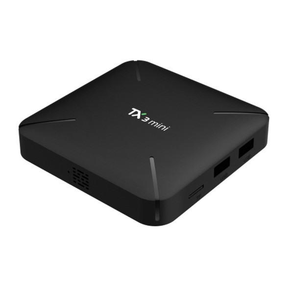 TX3 mini 4K HD Smart TV BOX,Android 8.1,S905W Quad Core Cortex-A53 Up to 2GHz,1GB+8GB, Support TF Card, SPDIF, LAN, AV, WiFi(Black)