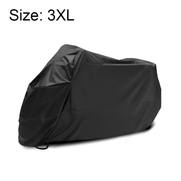 210D Oxford Cloth Motorcycle Electric Car Rainproof Dust-proof Cover, Size: XXXL (Black)