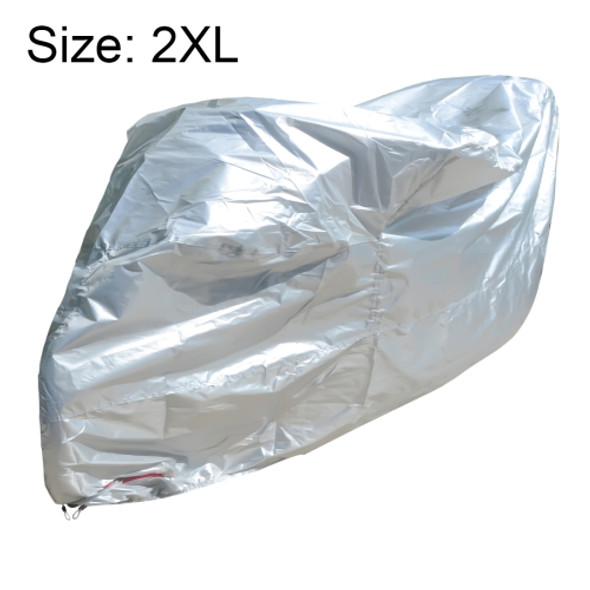 210D Oxford Cloth Motorcycle Electric Car Rainproof Dust-proof Cover, Size: XXL (Silver)