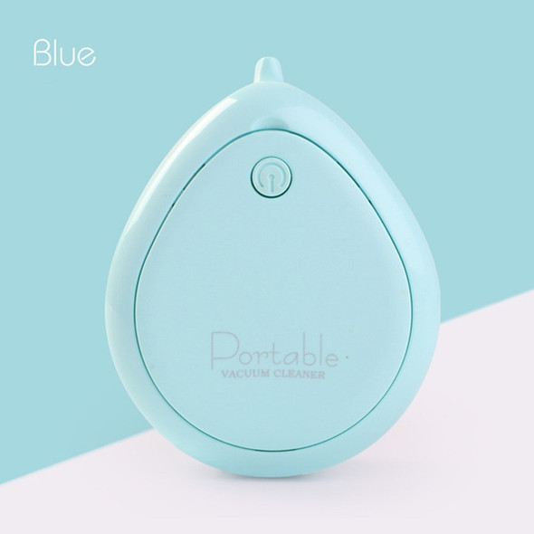 Portable Mini Home Desktop Dust Eraser Pencil Shavings Keyboard Handheld Wireless Cleaning Vacuum Cleaner(Blue)