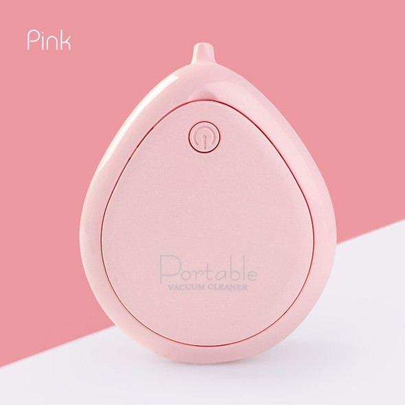 Portable Mini Home Desktop Dust Eraser Pencil Shavings Keyboard Handheld Wireless Cleaning Vacuum Cleaner(Pink)