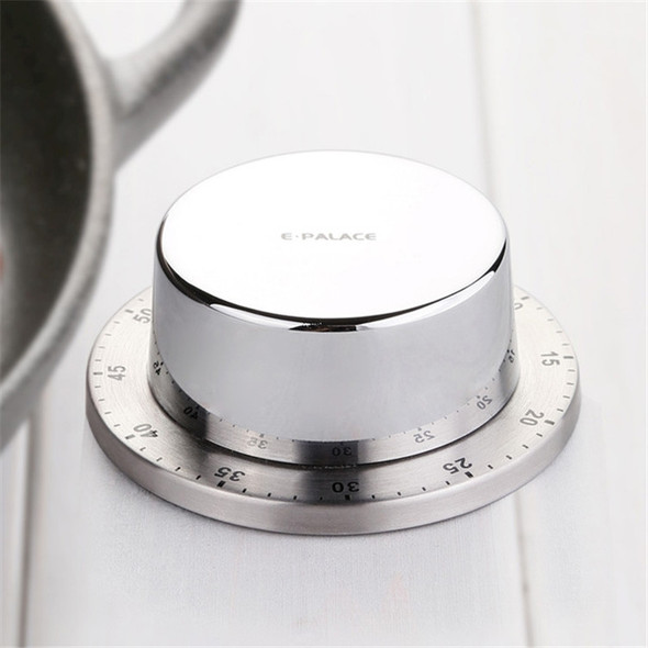 E-PALACE Magnet Timer Kitchen Stainless Steel Timer Creative Alarm Clock Mechanical Reminder Countdown Pomodoro