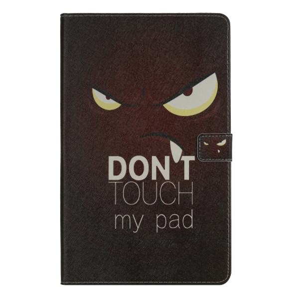 For Galaxy Tab A 10.1 (2019) 3D Colored Drawing Horizontal Flip Leather Case with Holder & Card Slots & Wallet(Eye)