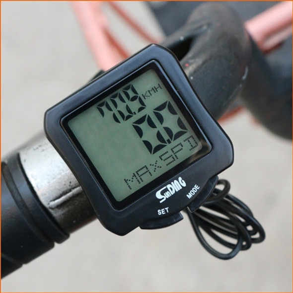 SUNDING SD-570 Bicycle Speedometer Cycling Computer LCD Digital Display Waterproof Odometer Speedometer Stopwatch