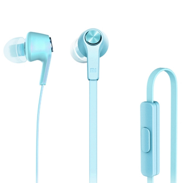 Original Xiaomi HSEJ02JY Basic Edition Piston In-Ear Stereo Bass Earphone With Remote and Mic, For iPhone, iPad, iPod, Xiaomi, Samsung, Huawei and Other Android Smartphones(Blue)