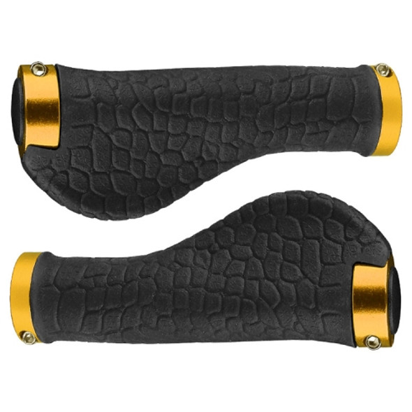1 Pair Bicycle Solar Rubber Grip Cover Bicycle Mountain Riding Equipment(Gold)