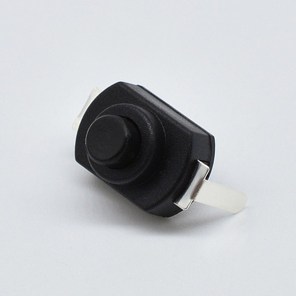 20 PCS YT-1208-YD LED Flashlight Button Switch, Style:Bent Feet(Black)
