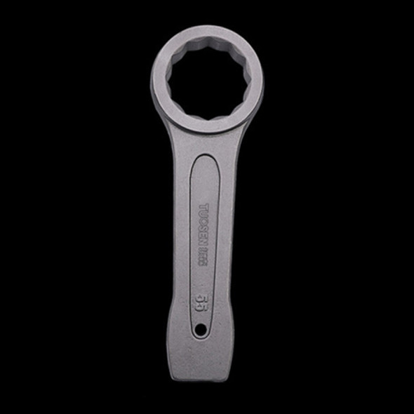 TUOSEN Single-end Straight Handle Gray Phosphating Percussion Wrench, Size:55mm