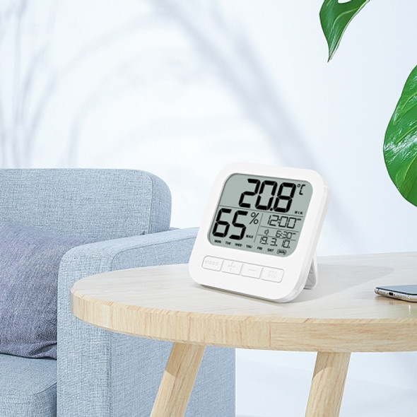 Desktop Wall-Mounted Thermometer And Hygrometer Alarm Clock Electronic Clock