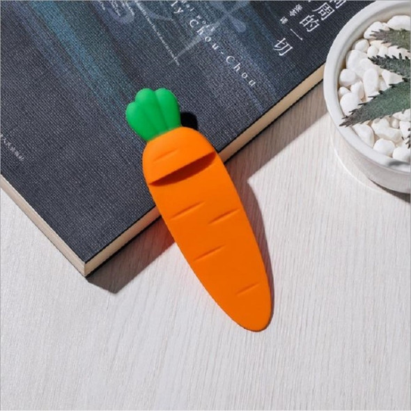 2 PCS Carrot Shape Bookmark Fun Reading Book Page Folder Pager