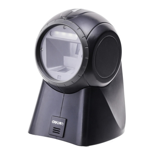 Deli One-Dimensional Code Two-Dimensional Code Screen Barcode Scanner Supermarket Catering Stores Scanner, Model: 14960 Black