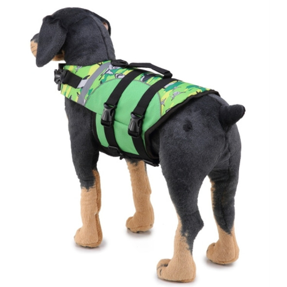 Dog Supplies Pet Swimwear Life Jackets, Size: L(JSY06 Green)
