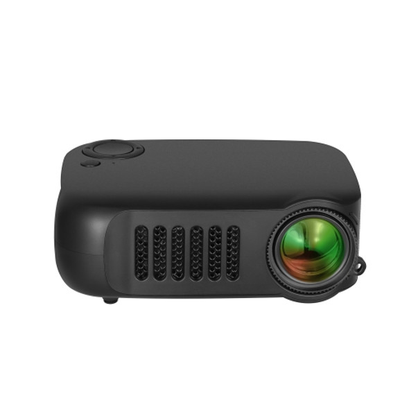 TRANSJEE A2000 320x240P 1000 ANSI Lumens Mini Home Theater HD Digital Projector, Plug Type: AU Plug(Black)