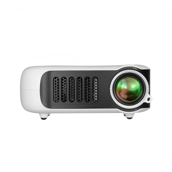 TRANSJEE A2000 320x240P 1000 ANSI Lumens Mini Home Theater HD Digital Projector, Plug Type: US Plug(White)