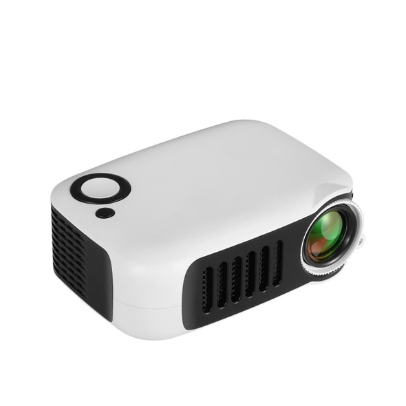 TRANSJEE A2000 320x240P 1000 ANSI Lumens Mini Home Theater HD Digital Projector, Plug Type: US Plug(White)